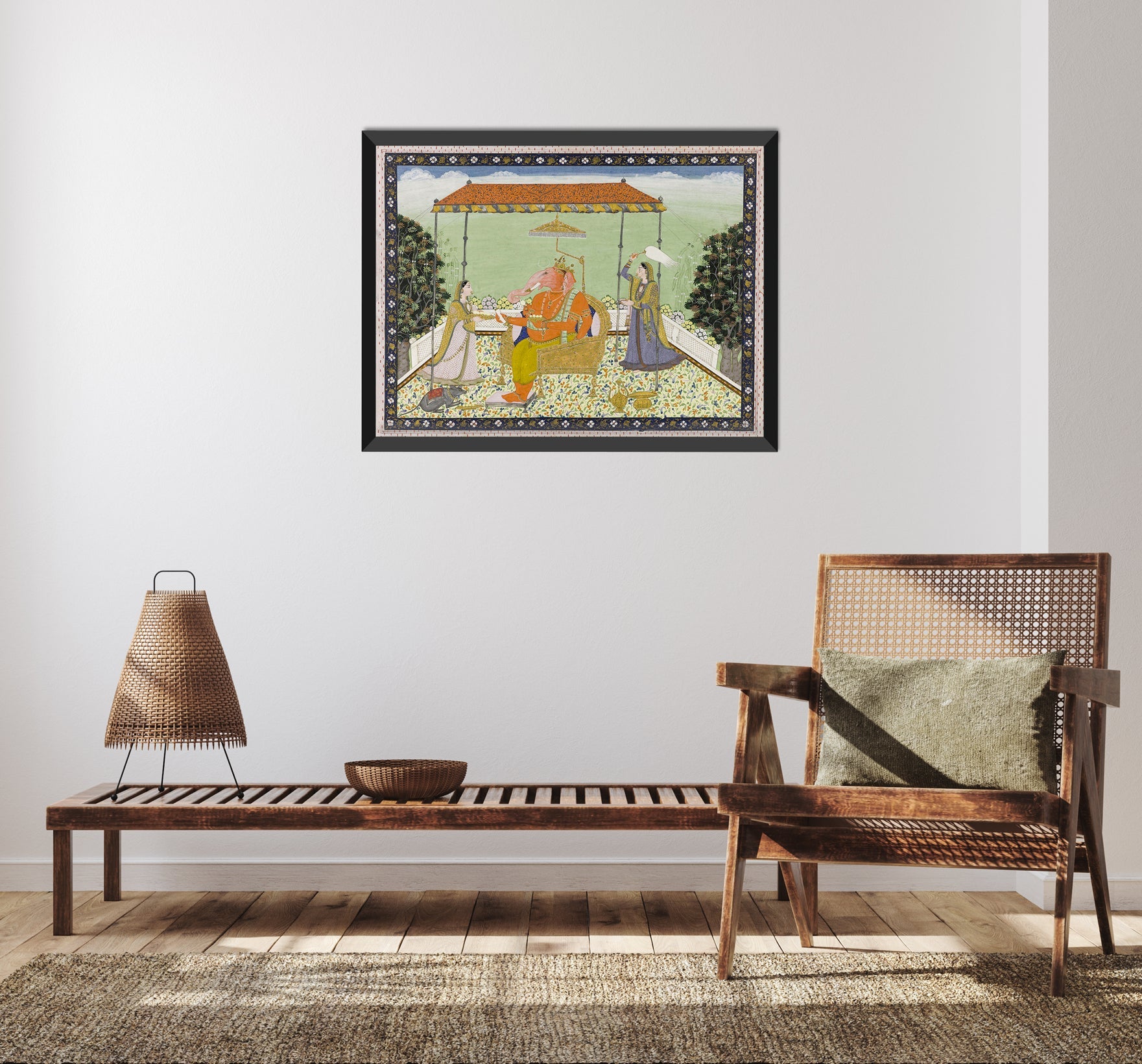 God Ganesa (Ganapati) 3 : 4 Horizontal New Premium Wall Art Canvas by MeriDeewar