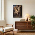Godha | Parsi Cultural Wall Art 3 : 4 Vertical Premium Wall Art Canvas by MeriDeewar