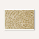 "Golden Abstract Bloom" Minimalist Texture Giclée Print | Fine Art Wall Art 3 : 2 Horizontal Premium Wall Art Canvas by MeriDeewar