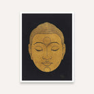 Golden Buddha Painting for Living Room | Spiritual Wall Art | Giclée Fine Art Print 3 : 4 Vertical Premium Wall Art Canvas by MeriDeewar