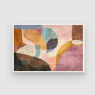 Golden Dusk – Warm Modern Abstract Wall Art Print 2 : 3 Horizontal Premium Wall Art Canvas by MeriDeewar