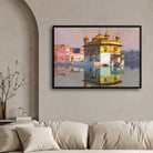 Golden Temple in Amritsar – Yoshida Hiroshi Japanese Woodblock Print 2 : 3 Horizontal Premium Wall Art Canvas by MeriDeewar