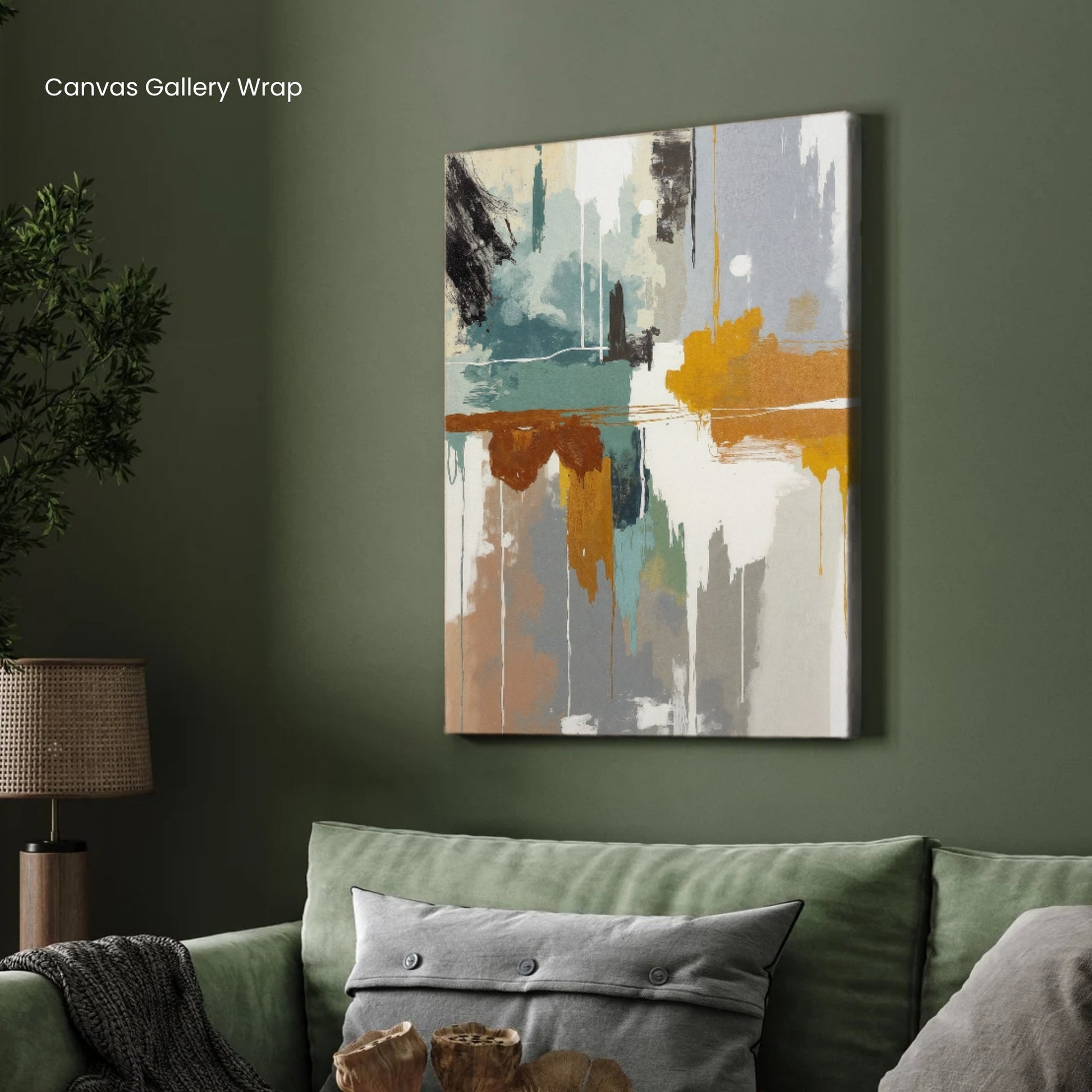 Golden Veins – Luxury Textured Abstract Wall Art 2 : 3 Vertical Premium Wall Art Canvas by MeriDeewar