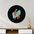 Gond Art Impressions Circular Canvas Frame Circular Canvas Frame Premium Wall Art Canvas by MeriDeewar