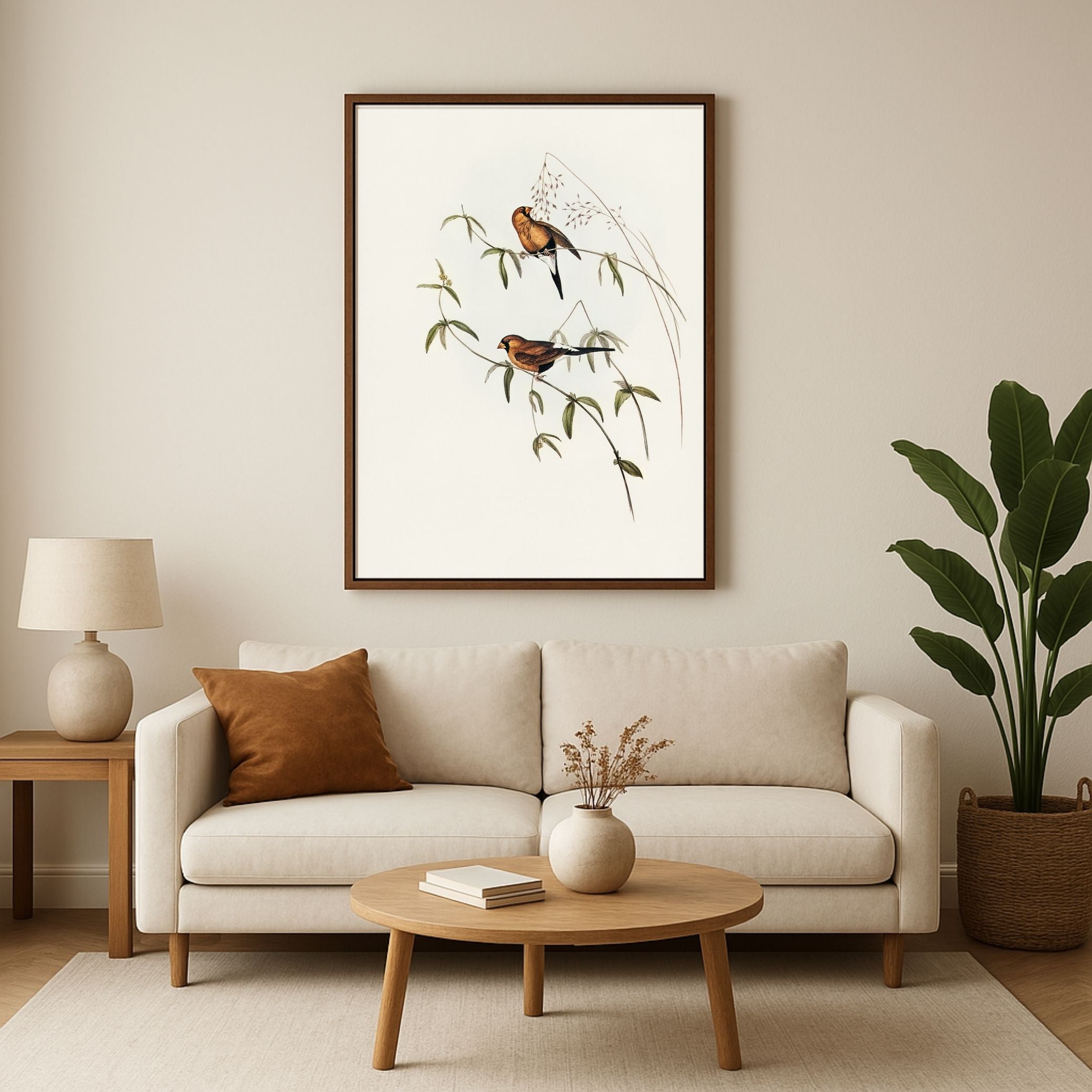 Graceful Bird Artwork: Perfect Wall Décor - MeriDeewar.com 2 : 3 Vertical Premium Wall Art Canvas by MeriDeewar