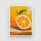 Grapefruit Abstract Canvas Art - Bold Colors for Modern Spaces 3 : 4 Vertical New Premium Wall Art Canvas by MeriDeewar