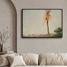 Grave of a Holy Man Landscape Oil Painting | Horizontal Framed Print 4 : 3 Horizontal Premium Wall Art Canvas by MeriDeewar