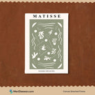 Green Abstract Poster by Henri Matisse 3 : 4 Vertical New Premium Wall Art Canvas by MeriDeewar