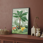 Green Escape – Tropical Nature Wall Art for Modern Homes 2 : 3 Vertical Premium Wall Art Canvas by MeriDeewar