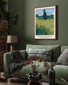 Green Wheat Field by Vincent van Gogh 3 : 4 Vertical New Premium Wall Art Canvas by MeriDeewar
