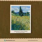 Green Wheat Field with Cypress by Vincent van Gogh 3 : 4 Vertical New Premium Wall Art Canvas by MeriDeewar