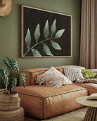 Greenery Leaf Watercolor Painting 3 : 4 Horizontal New Premium Wall Art Canvas by MeriDeewar