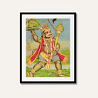 Hanuman Fetches the Herb-Bearing Mountain Painting – Raja Ravi Varma | MeriDeewar 2 : 3 Vertical Premium Wall Art Canvas by MeriDeewar