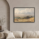 Harvest Horizon – Golden Fields Landscape Canvas 2 : 3 Horizontal Premium Wall Art Canvas by MeriDeewar