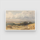 Harvest Horizon – Golden Fields Landscape Canvas 2 : 3 Horizontal Premium Wall Art Canvas by MeriDeewar
