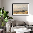 Harvest Horizon – Golden Fields Landscape Canvas 2 : 3 Horizontal Premium Wall Art Canvas by MeriDeewar