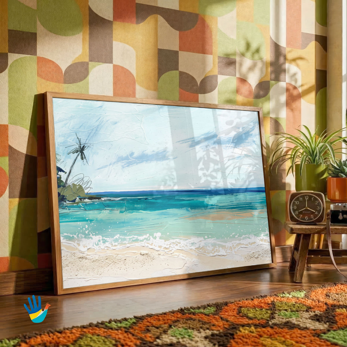 Havelock Lagoon | Andaman Beach Abstract Wall Art 3 : 2 Horizontal Premium Wall Art Canvas by MeriDeewar