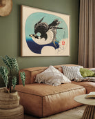 Hawk by Katsushika Hokusai 3 : 4 Horizontal New Premium Wall Art Canvas by MeriDeewar