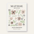 Henri Matisse "Aix En Provence" Pavillon De Vendome Exhibition Poster | Vertical Retro White Framed Wall Art 2 : 3 Vertical Premium Wall Art Canvas by MeriDeewar