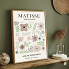 Henri Matisse "Aix En Provence" Pavillon De Vendome Exhibition Poster | Vertical Retro White Framed Wall Art 2 : 3 Vertical Premium Wall Art Canvas by MeriDeewar