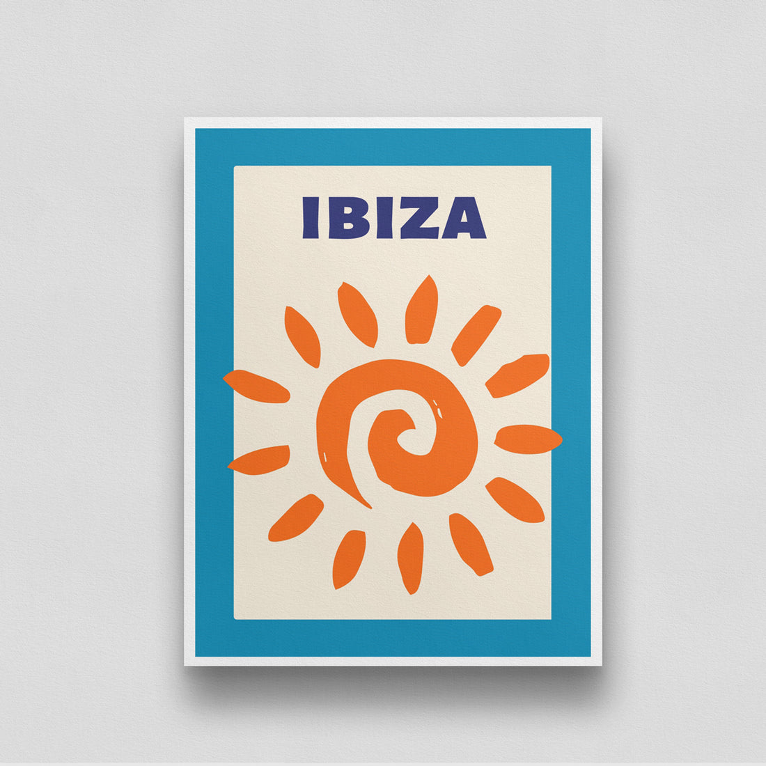 Ibiza Abstract colourful wall art 3 : 4 Vertical New Premium Wall Art Canvas by MeriDeewar