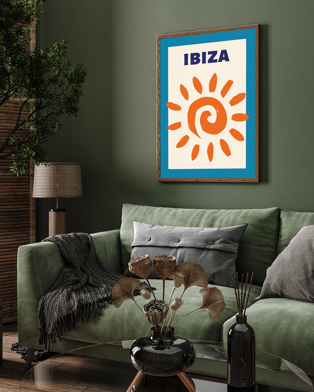 Ibiza Abstract colourful wall art 3 : 4 Vertical New Premium Wall Art Canvas by MeriDeewar