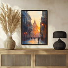 Iconic Cityscapes: Watercolor Masterpieces 3 : 4 Vertical New Premium Wall Art Canvas by MeriDeewar