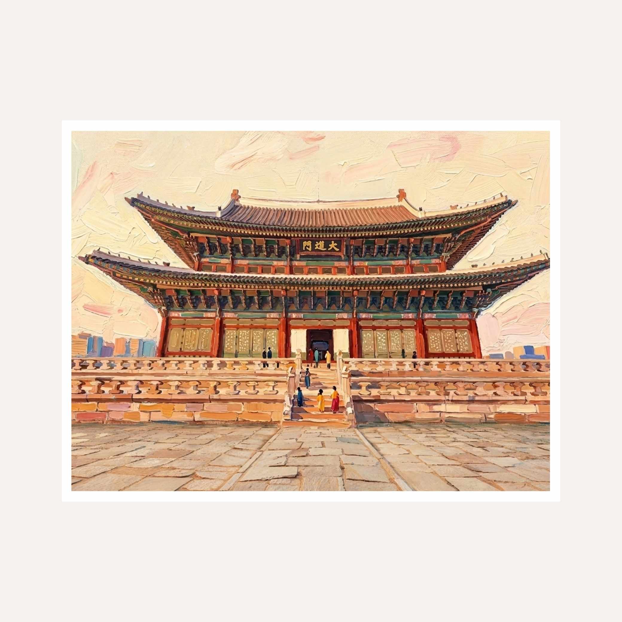 "Imperial Palace Gates" Architecture Giclée Print | Fine Art Wall Art 2 : 3 Horizontal Premium Wall Art Canvas by MeriDeewar