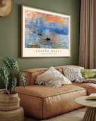 Impression, Sunrise Painting By Claude Monet 3 : 4 Horizontal New Premium Wall Art Canvas by MeriDeewar