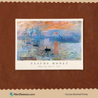 Impression, Sunrise Painting By Claude Monet 3 : 4 Horizontal New Premium Wall Art Canvas by MeriDeewar