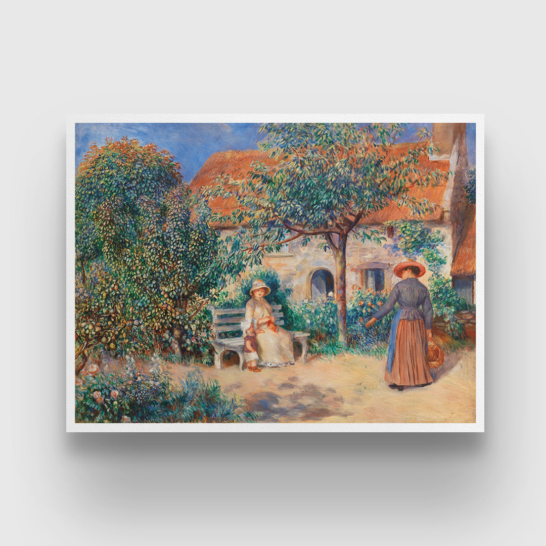 In Brittany By Pierre Auguste Renoir 3 : 4 Horizontal New Premium Wall Art Canvas by MeriDeewar