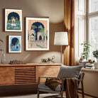 Indian Classical Royal Art Set of 3 Paintings Walls Premium Wall Art Canvas by MeriDeewar