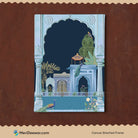 Indian Classical Royal Art Set of 3 Paintings Walls Premium Wall Art Canvas by MeriDeewar