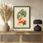 Indian Wildlife Madhubani Canvas - Traditional Art Collection 3 : 4 Vertical New Premium Wall Art Canvas by MeriDeewar