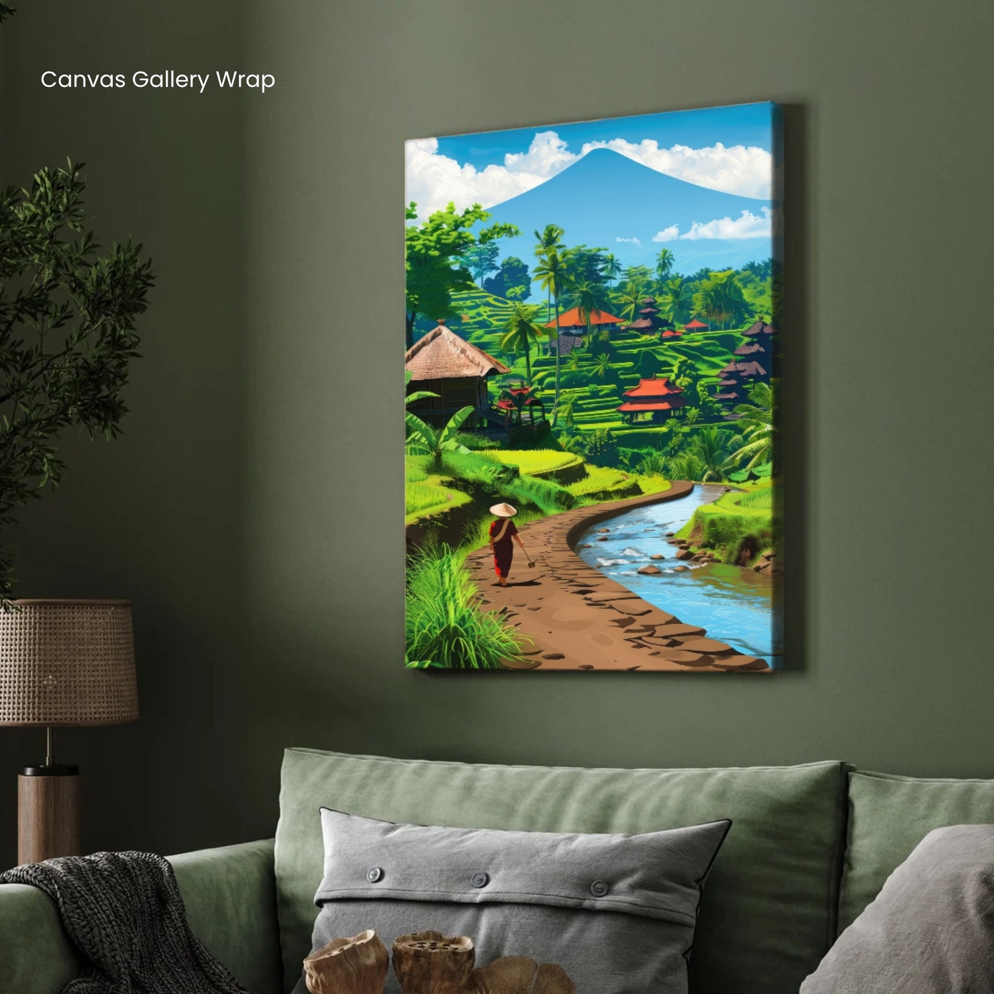 Indonesian Paradise Canvas Print | Scenic Travel Themed Wall Art 2 : 3 Vertical Premium Wall Art Canvas by MeriDeewar