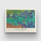 Irises Painting by Vincent Van Gogh 3 : 4 Horizontal New Premium Wall Art Canvas by MeriDeewar
