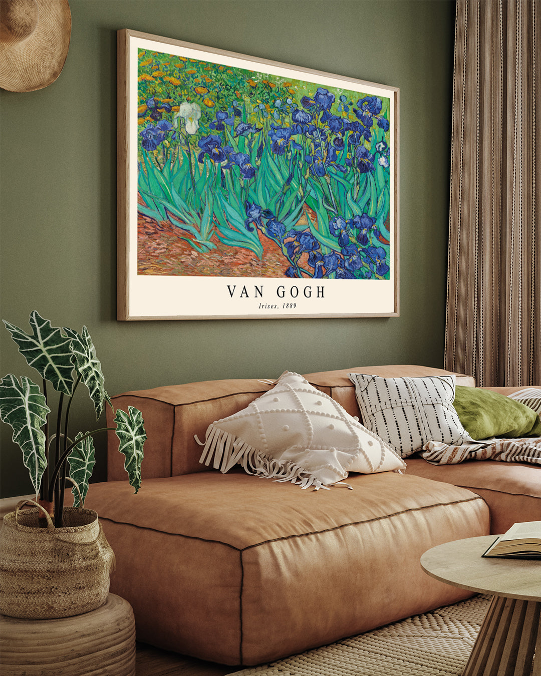 Irises Painting by Vincent Van Gogh 3 : 4 Horizontal New Premium Wall Art Canvas by MeriDeewar