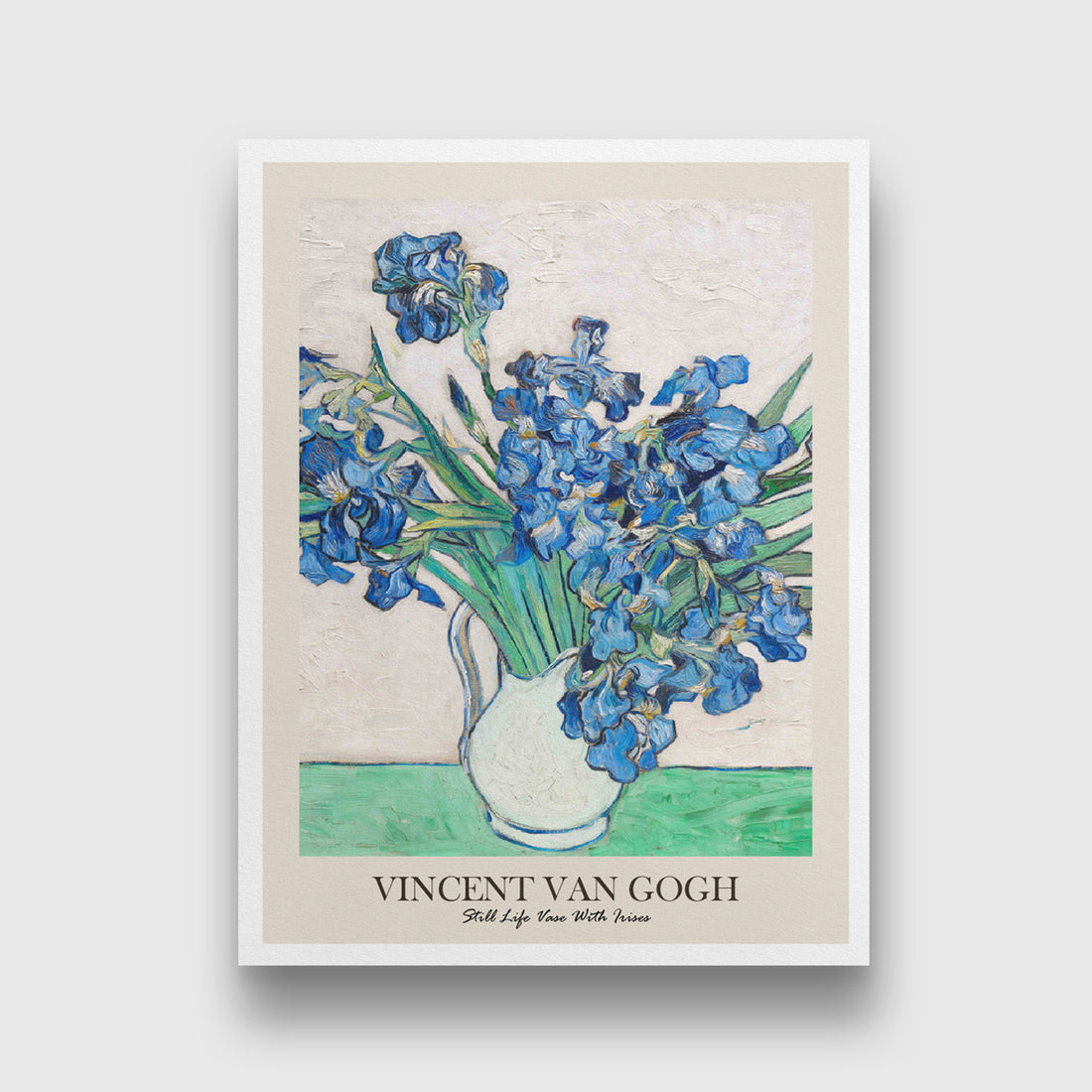 Irises Painting by Vincent van Gogh 3 : 4 Vertical New Premium Wall Art Canvas by MeriDeewar