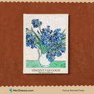 Irises Painting by Vincent van Gogh 3 : 4 Vertical New Premium Wall Art Canvas by MeriDeewar