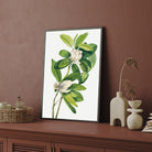 Ivory Bloom – Elegant White Botanical Wall Art Print 2 : 3 Vertical Premium Wall Art Canvas by MeriDeewar