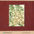 Ivy Branch of Peach Artwork 3 : 4 Vertical New Premium Wall Art Canvas by MeriDeewar