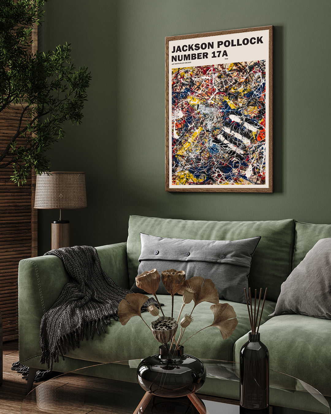 Jackson Pollock Number Poster 3 : 4 Vertical New Premium Wall Art Canvas by MeriDeewar