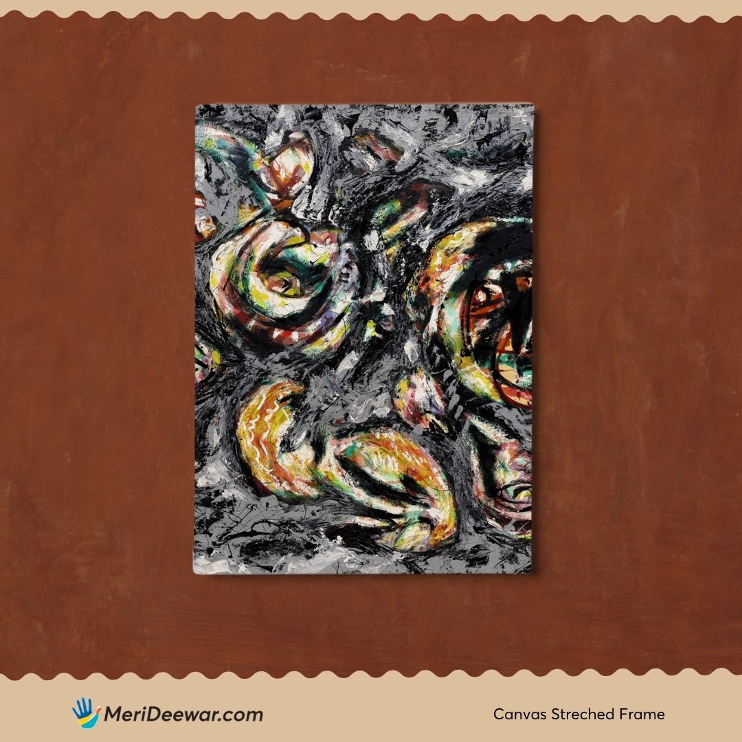 Jackson Pollock Ocean Greyness Poster 3 : 4 Vertical New Premium Wall Art Canvas by MeriDeewar