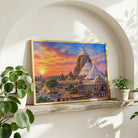 Jagannath Temple | Sacred Puri Sunset Heritage Architecture Gallery Wrap Canvas Curate Premium Wall Art Canvas by MeriDeewar
