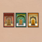Jaipur Palace Wall Art: Royal Heritage Painting - MeriDeewar Walls Premium Wall Art Canvas by MeriDeewar