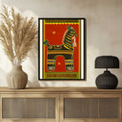 Jamini Roy Horse Painting for Living Room | Indian Folk Art Wall Painting for Home Decor 2 : 3 Vertical Premium Wall Art Canvas by MeriDeewar