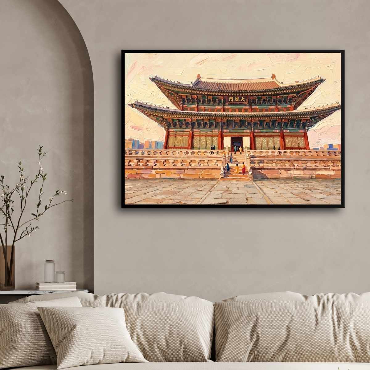 "Imperial Palace Gates" Architecture Giclée Print | Fine Art Wall Art 2 : 3 Horizontal Premium Wall Art Canvas by MeriDeewar