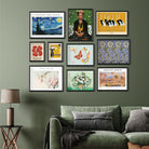 Japanese butterfly By Kamisaka Sekka 3 : 4 Horizontal New Premium Wall Art Canvas by MeriDeewar