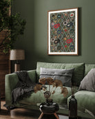 Japanese Flower Fans Pattern 3 : 4 Vertical New Premium Wall Art Canvas by MeriDeewar