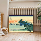 Japanese Mountain Scenery Painting for Living Room | Hokusai Wall Art | Giclée Print 3 : 2 Horizontal Premium Wall Art Canvas by MeriDeewar